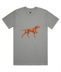 Mine Is… A Vizsla unisex crew T-shirt in Heather Grey, front