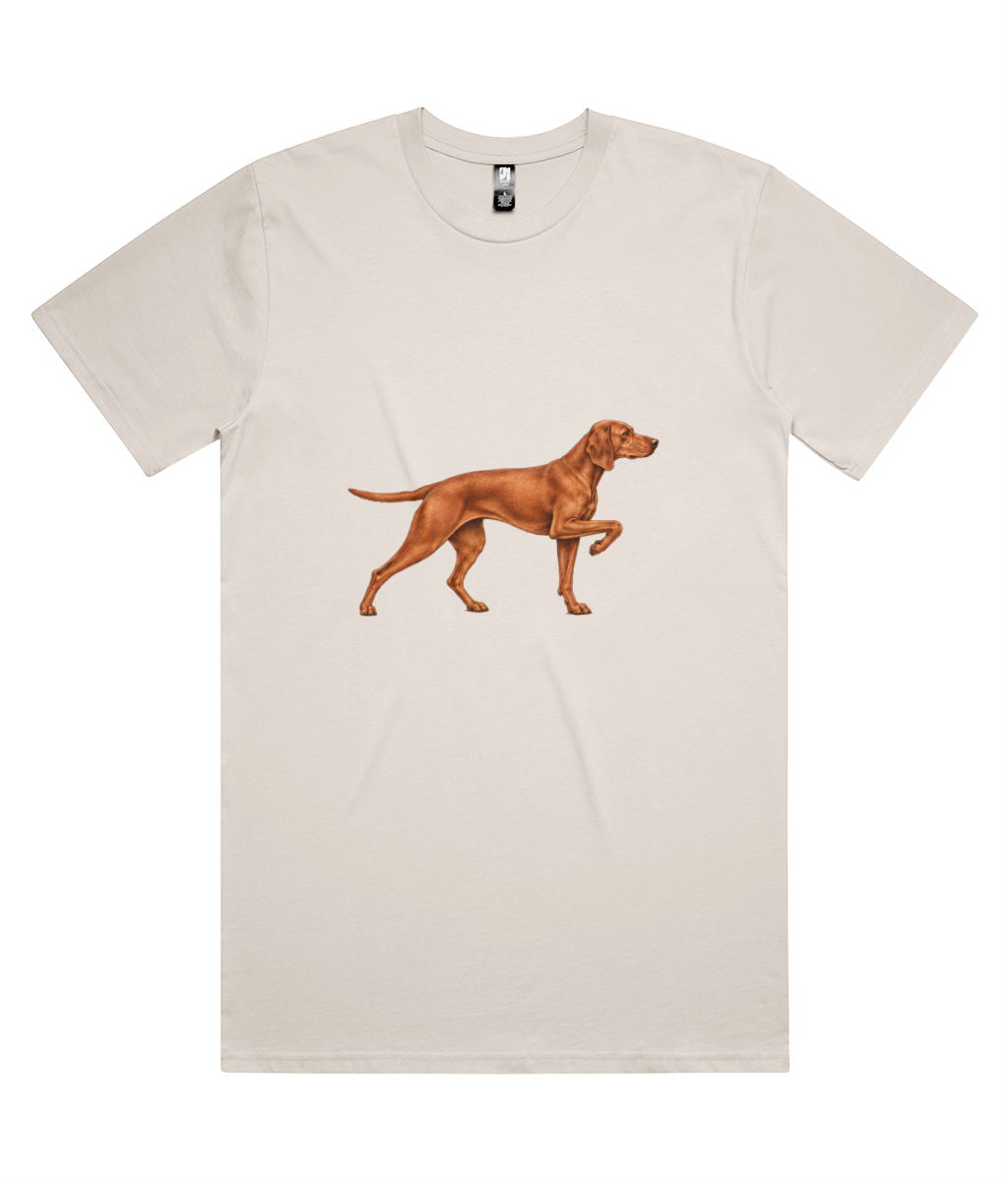 Mine Is… A Vizsla unisex crew T-shirt in Natural, front